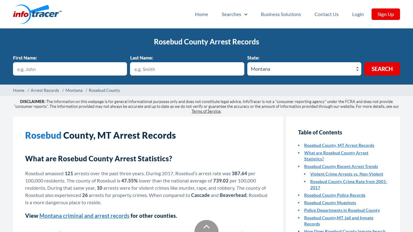 Rosebud County, MT Arrests, Mugshots & Jail Records - InfoTracer